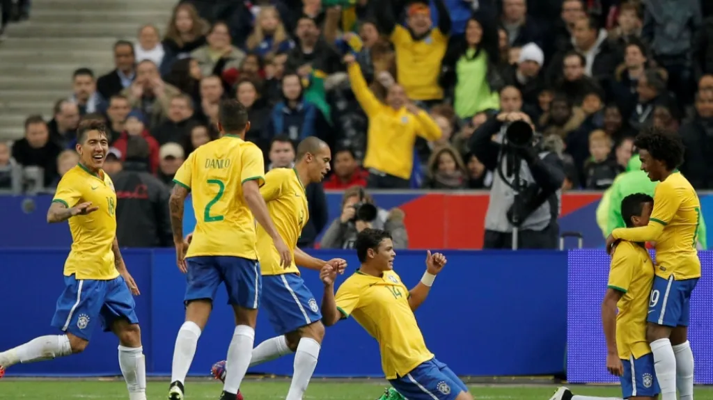 Radost fotbalistů Brazílie