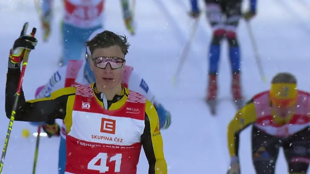 Finále sprintu mužů v rámci Jizerské 50 s ohlasem