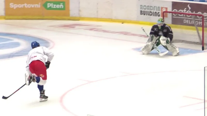 Hokejová reprezentace pokračuje v přípravě v Plzni