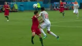 Gól v utkání Portugalsko - Španělsko: Diego Costa - 1:1 (24. min.)