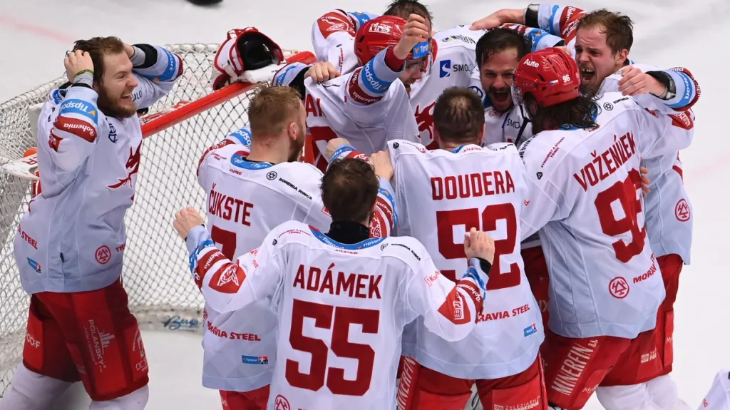 Mistrovská radost Třince ze čtvrtého titulu v řadě