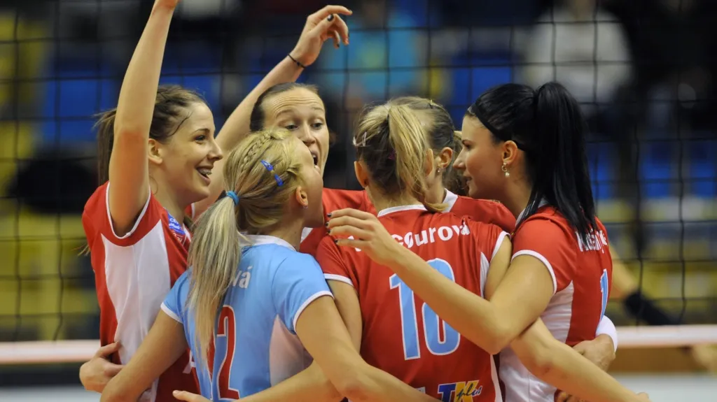 Radost volejbalistek Prostějova