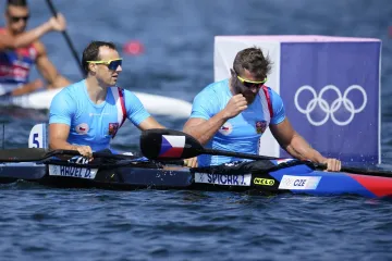 Daniel Havel (vlevo) a Jakub Špicar na Hrách v Paříži