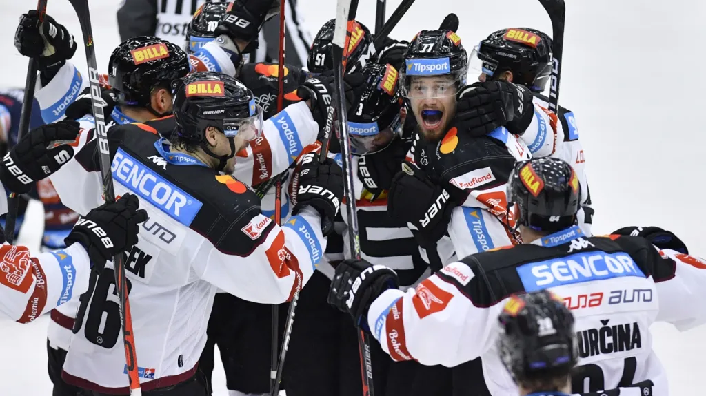 Radost hokejistů Sparty