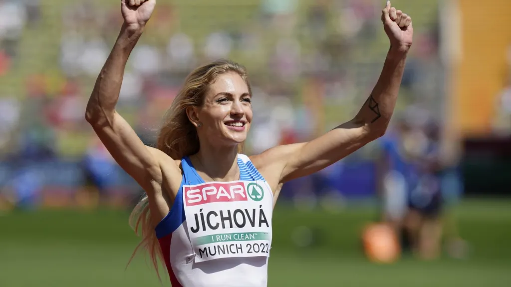 Nikoleta Jíchová se na ME v Mnichově raduje z vítězství v rozběhu