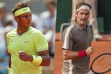 Rafael Nadal a Roger Federer na Roland Garros