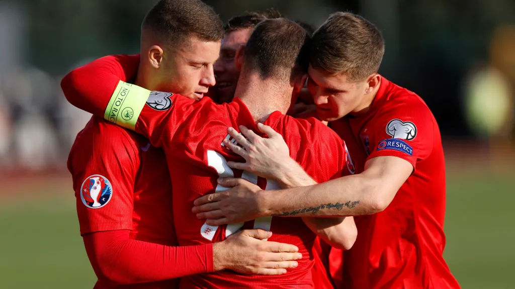 Radost anglických fotbalistů