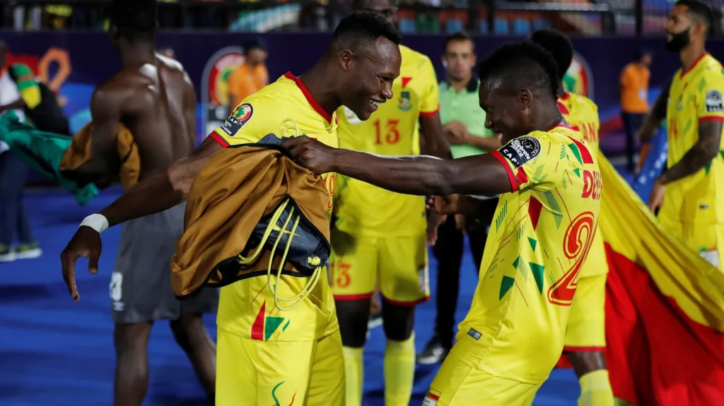 Radost fotbalistů Beninu