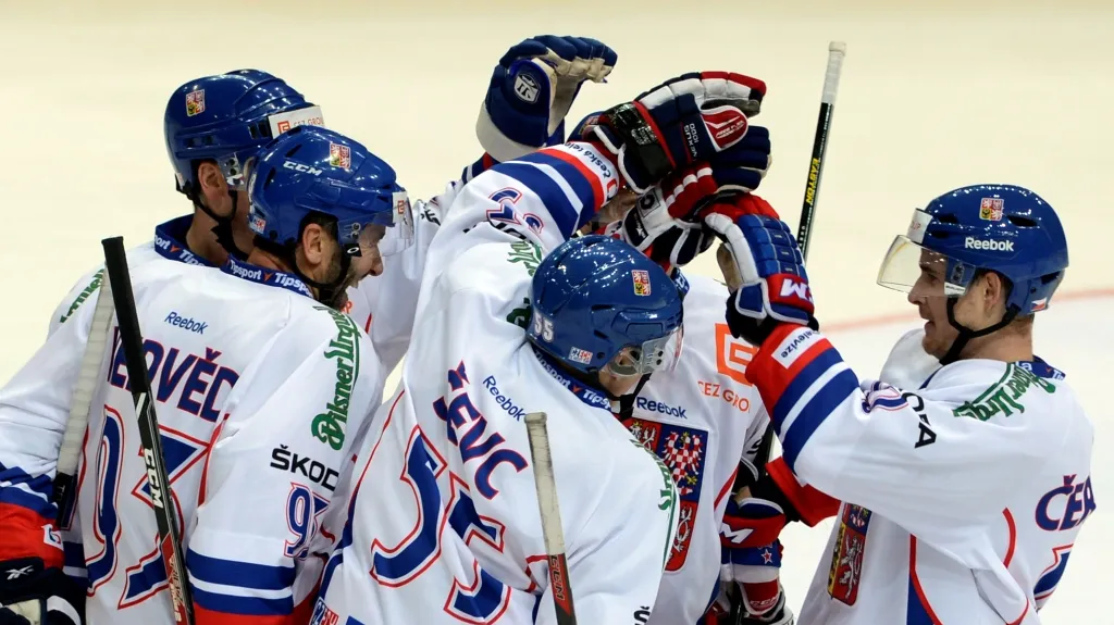 Radost českých hokejistů