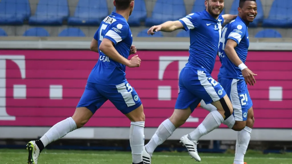 Slavící fotbalisté Liberce