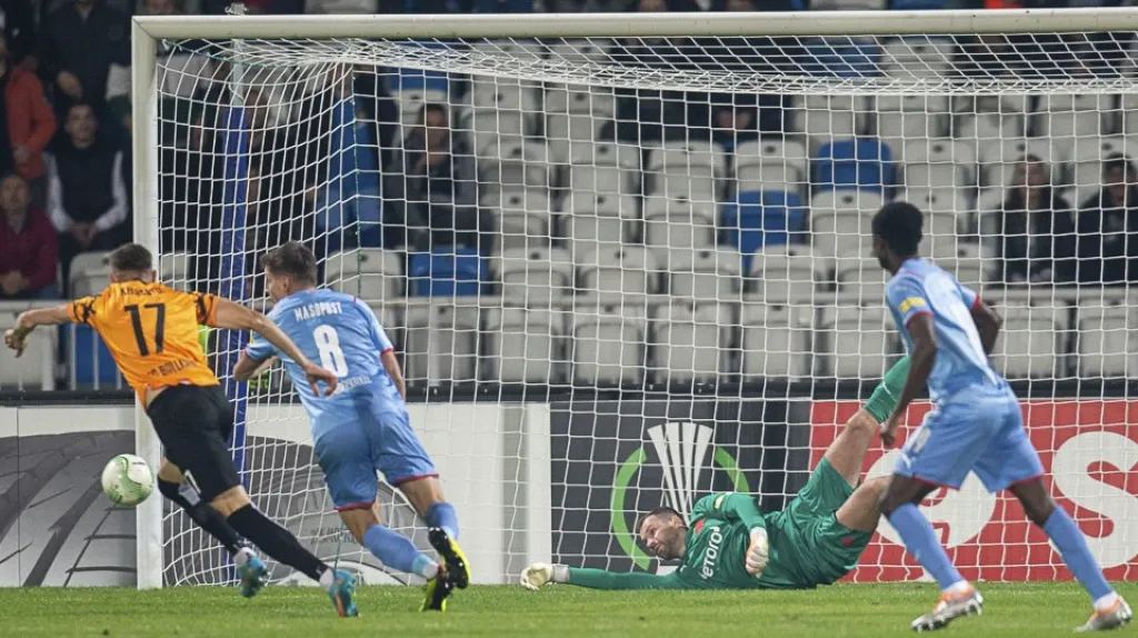 Ondřej Kolář v utkání s Ballkani
