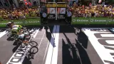 Poslední kilometr sedmé etapy Tour de France
