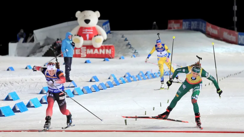 Sestřih stíhacího závodu žen SP v Novém Městě na Moravě