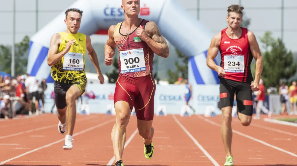 Sprinter Jan Veleba triumfuje na MČR