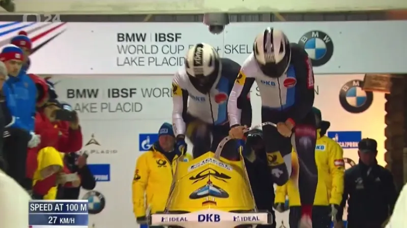 Nic Walther vyhrál poprvé závod dvojbobů