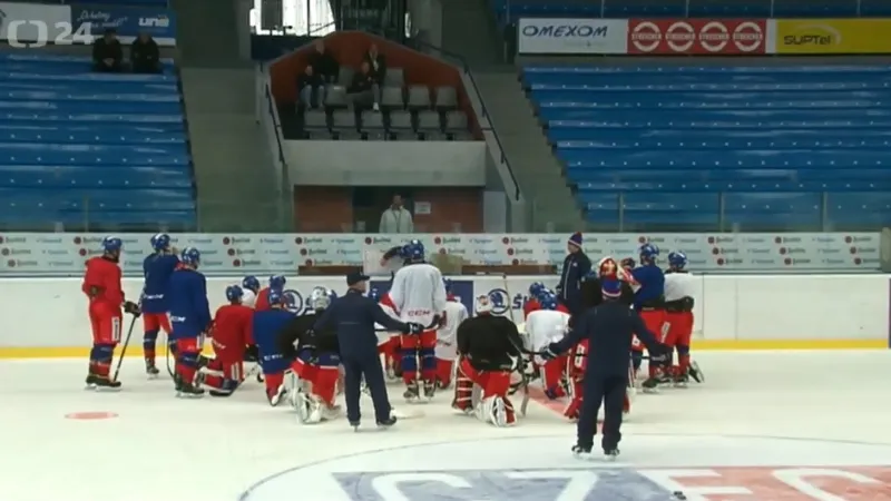 Národní tým trénoval před Švédskem