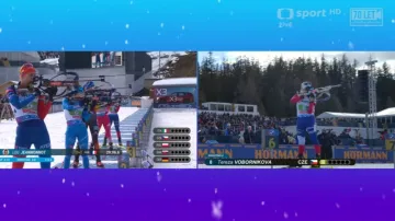 Sestřih stříbrné mix štafety na MS