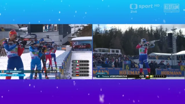 Sestřih stříbrné mix štafety na MS