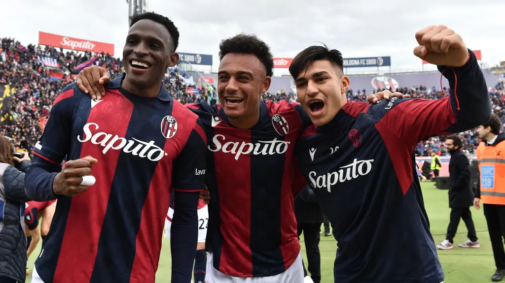 Radost hráčů Boloni