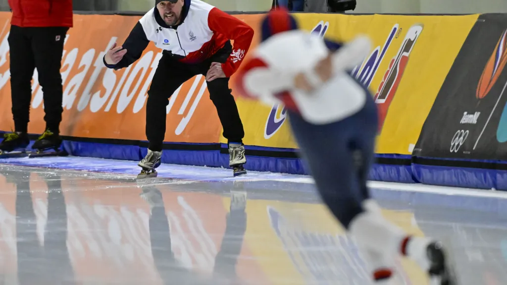 Metoděj Jílek s trenérem