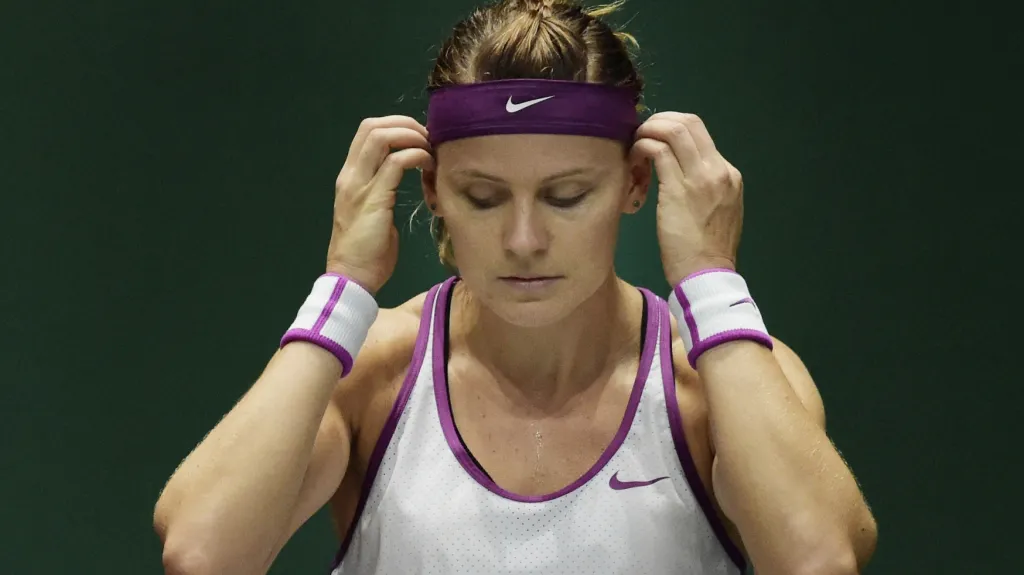 Zklamaná Lucie Šafářová