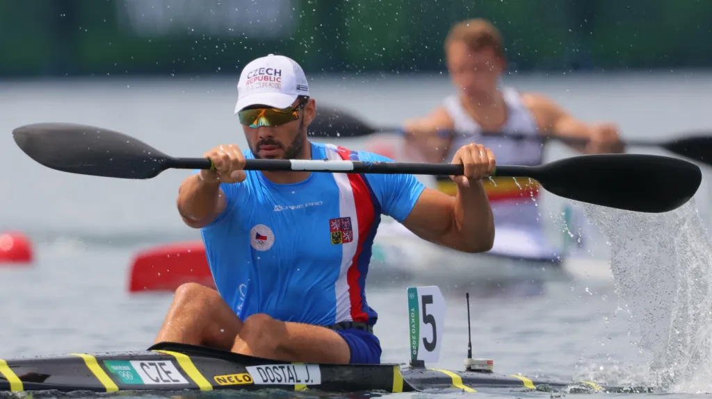 Josef Dostál na olympijské trati v Tokiu