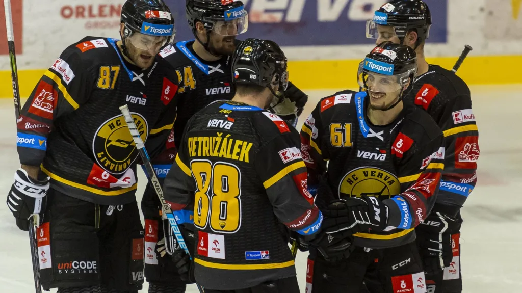 Radost hokejistů Litvínova