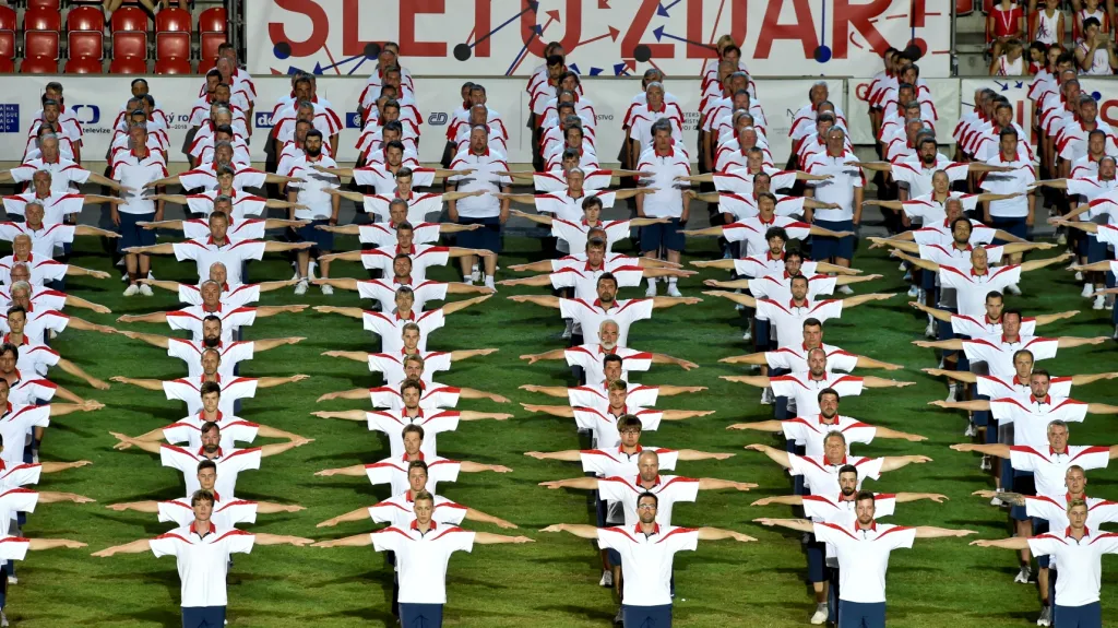 Všesokolský slet v pražském Edenu