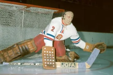 Jiří Holeček při tréninku národního týmu 1977