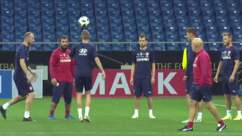 Reprezentace se chystá na zápas s Ruskem