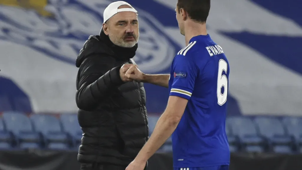 Jindřich Trpišovský s Johnnym Evansem