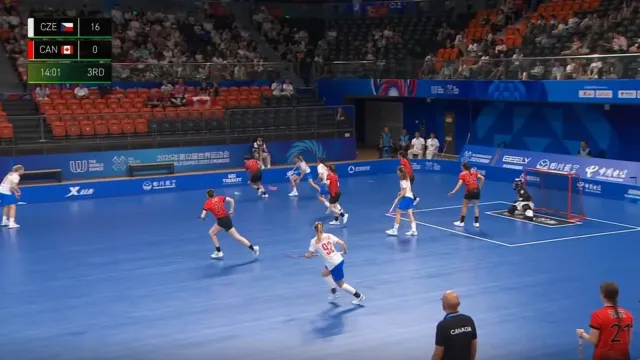 Florbalistky jasně přehrály Kanaďanky 16:0