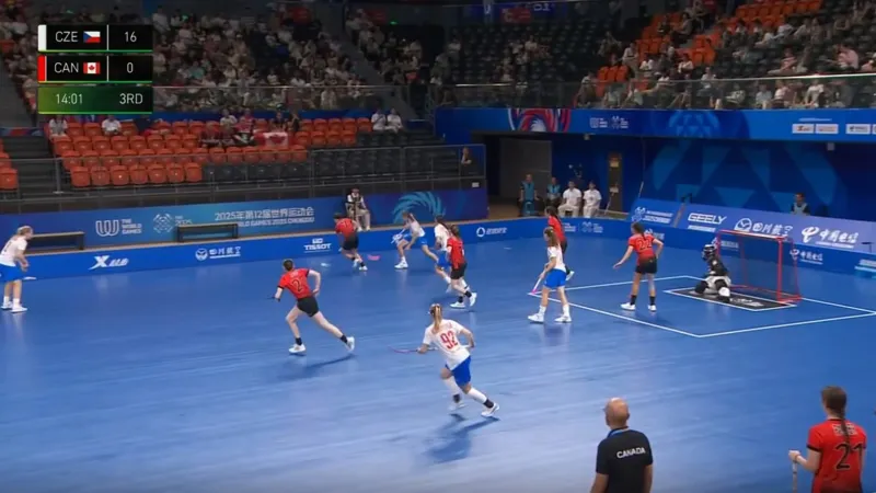 Florbalistky jasně přehrály Kanaďanky 16:0