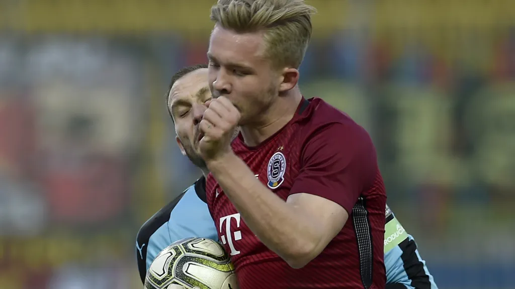 Václav Drchal v utkání s Teplicemi