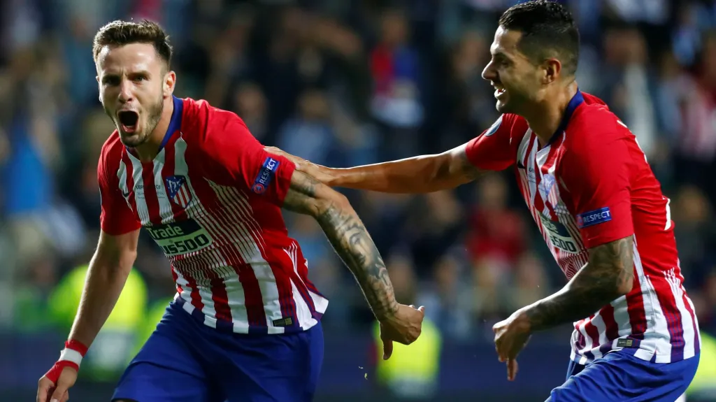 Sául Níguez slaví rozhodující gól v Superpoháru