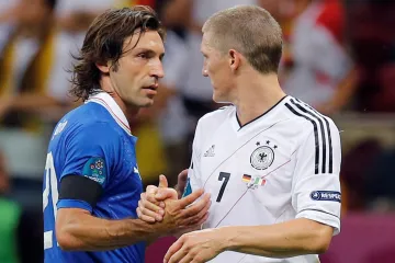 Andrea Pirlo a Bastian Schweinsteiger
