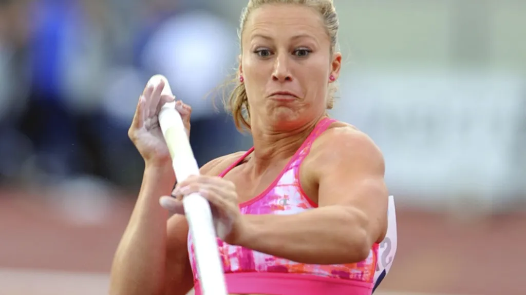 Tyčkařka Jiřina Svobodová