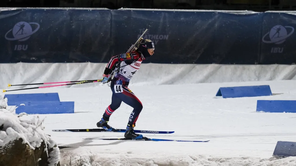 Ingrid Tandrevoldová měla při svém prvním individuálním startu v sezoně velké zdravotní problémy