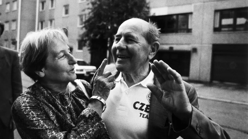 Dana a Emil Zátopkovi v roce 1994