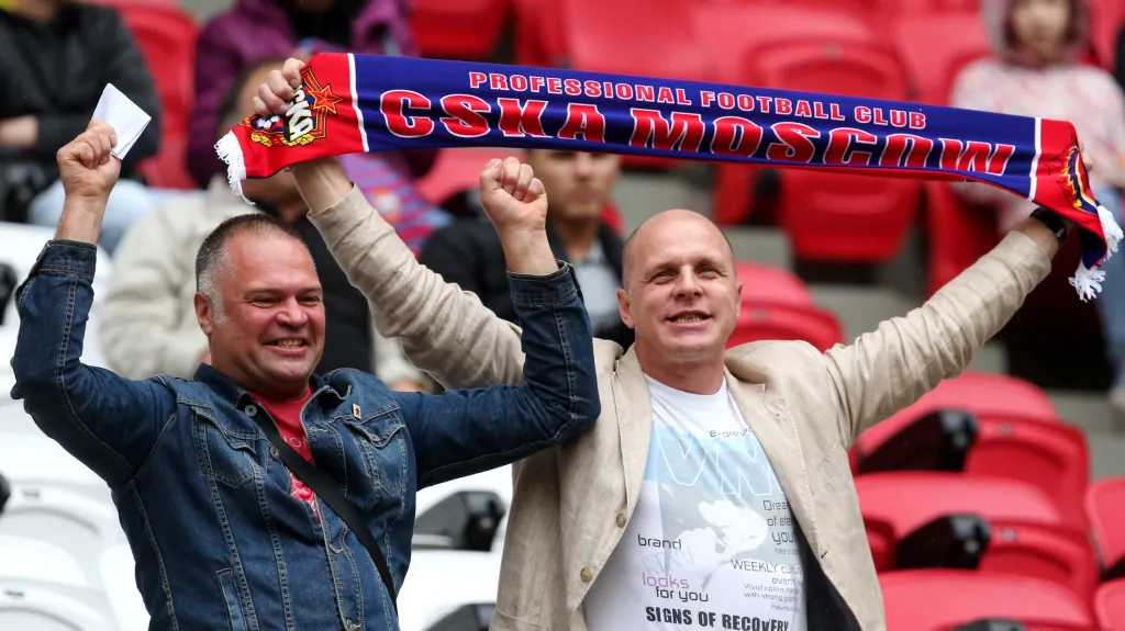Radost fanoušků CSKA Moskva