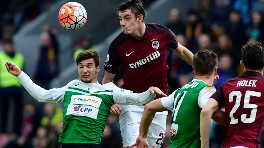 Sparta v utkání s Jabloncem