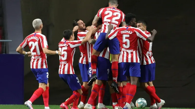 Slavící hráči Atlética Madrid