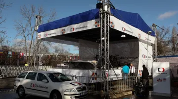Česká televize v Olympijském parku na Letné