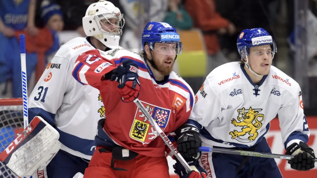 Lukáš Kašpar v utkání proti Finsku