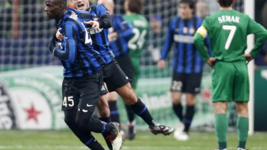Utkání Inter Milán - Rubin Kazaň