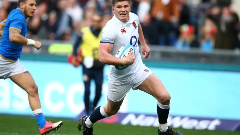 Owen Farrell v utkání proti Itálii