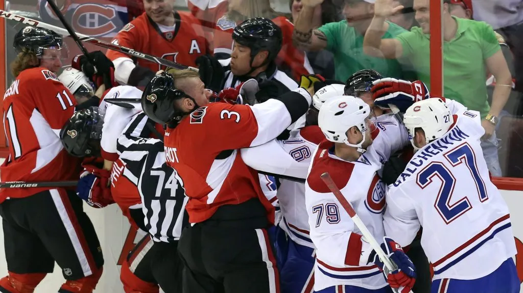Bitka v zápase Ottawa - Montreal