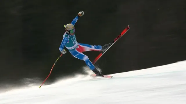 Skvěle zvládnutý pád Charlese Gamela Seigneura v Kvitfjellu