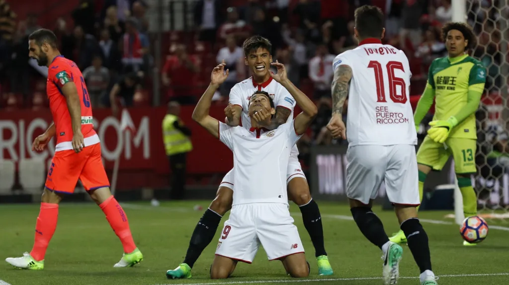 Radost fotbalistů Sevilly