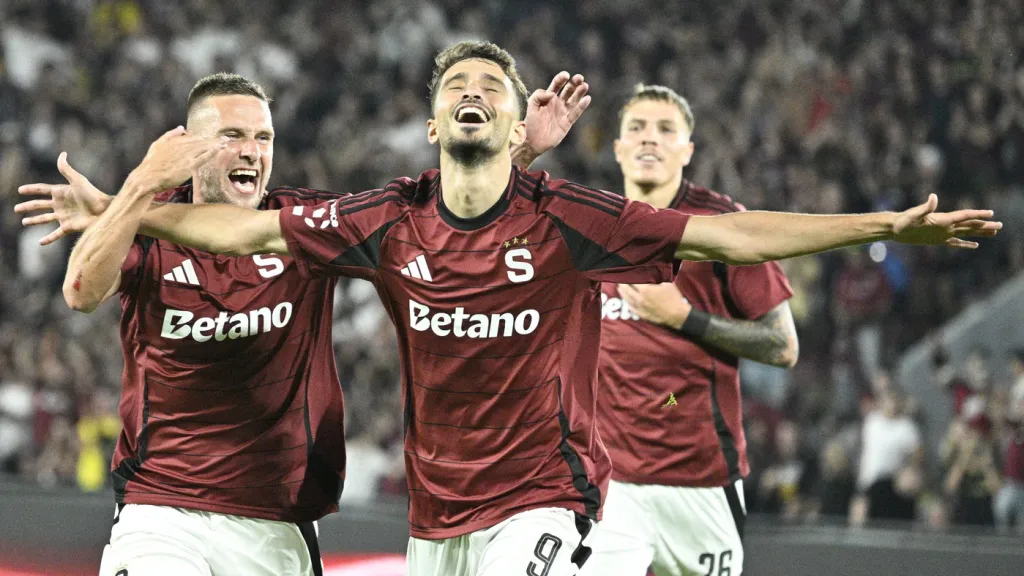 Radost fotbalistů Sparty